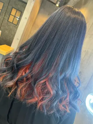 セミロング カラー パーマ ヘアアレンジ メンズ キッズ ネイル マツエク・マツパ アイブロウ ミルクティーハイトー ン💖Mikaのヘアスタイル