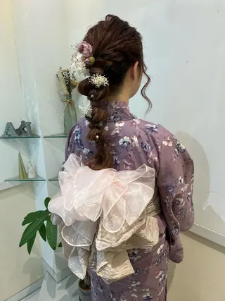 ヘアアレンジ ブリーチしない暖色 カラー🥀杉 優菜のヘアスタイル