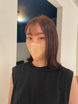 セミロング カラー 渋谷🎀透明感カラー レイヤー/mikuのヘアスタイル