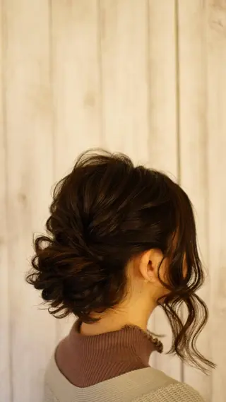 セミロング カラー ヘアアレンジ hair make  Lucciのヘアスタイル