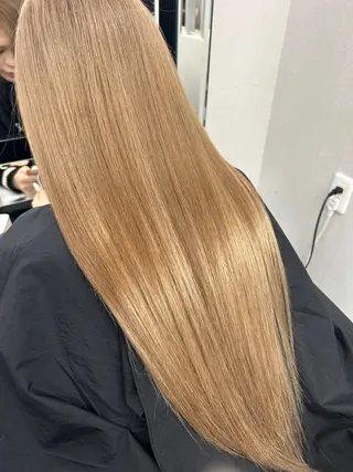 ロング カラー alpha. カラーエクステ下妻のヘアスタイル