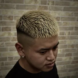 ショート メンズ 高野浩平/フェード ツイストスパイラルのヘアスタイル