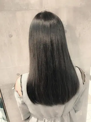 ロング カラー 髪質改善ｶﾗｰ ｹｱﾌﾞﾘｰﾁ/ﾀﾑのヘアスタイル