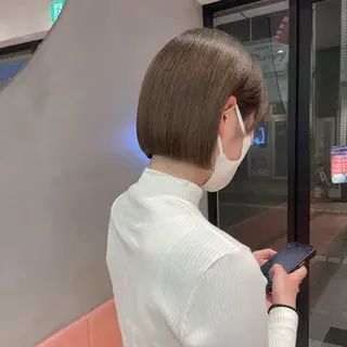 ショート Misaki /ボブ/縮毛矯正のヘアスタイル