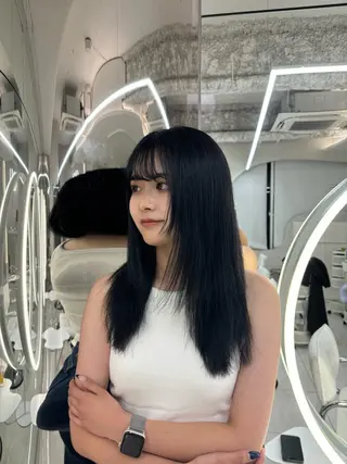 セミロング カラー GAGA Hinaのヘアスタイル