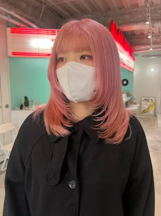 ミディアム 💥ウルフカット デザインあんな💥のヘアスタイル