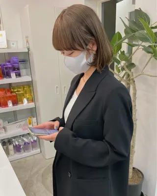 ミディアム 韓国風/髪質改善 赤み消し✨junkiのヘアスタイル