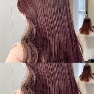 セミロング カラー ヘアアレンジ stylist ◎RUKI.のヘアスタイル