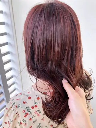 ミディアム カラー ヘアアレンジ 女性スタイリスト専門サロン Zina 天神所属・NANA／trend style🕊🍑のヘアスタイル