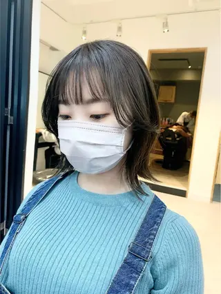 ミディアム カラー パーマ ヘアアレンジ メンズ キッズ ネイル マツエク・マツパ アイブロウ 似合わせレイヤー 🌿JUNのヘアスタイル