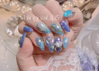 ネイル 23時まで❤︎韓国、 ワンホンネイルのネイルデザイン