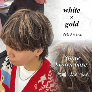 カラー メンズ メンズ/メッシュ ‪‪/セット/aoiのヘアスタイル