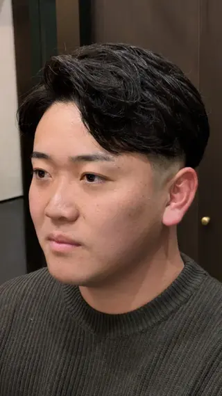 ミディアム 爰河 泰介のヘアスタイル