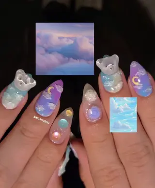 ネイル 3dパーツ/流行り 👧shushu❤️のネイルデザイン