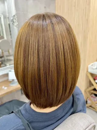 ミディアム カラー レイヤー/韓国 ハイトーン興津史弥のヘアスタイル