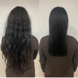 ロング ウスイマイコ カット/ケアカラーのヘアスタイル