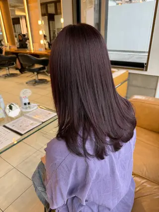 ミディアム カラー VanCouncil 千種所属・大竹 穂香のヘアスタイル