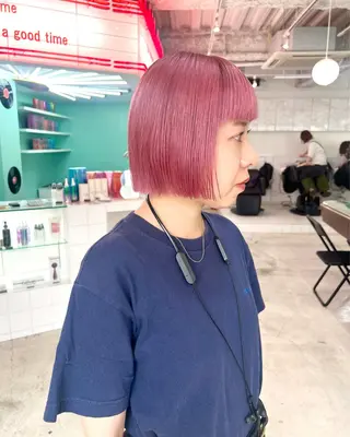 カラー 💥ウルフカット デザインあんな💥のヘアスタイル