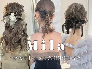ヘアアレンジ Mila hinaのヘアスタイル