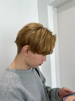 ショート カラー メンズ モテヘア/グレージュ /ボブ/前原汐🎐のヘアスタイル