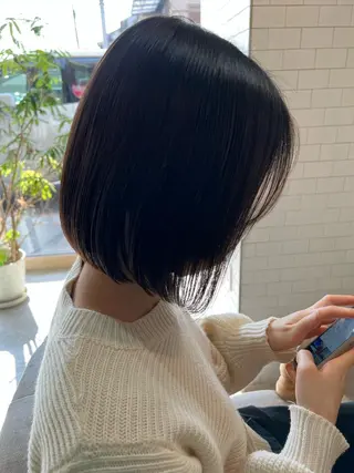 ショート ぱつボブ/ ショート/YUKIのヘアスタイル