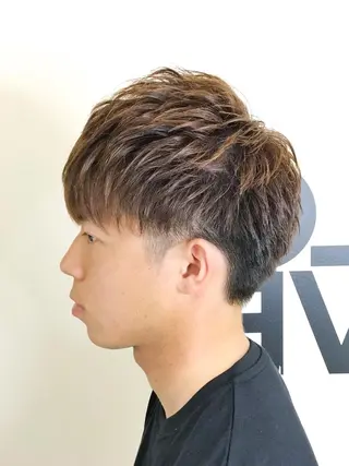 ショート カラー ヘアアレンジ メンズ 赤み消しカラー /透明感カラー 上長のヘアスタイル