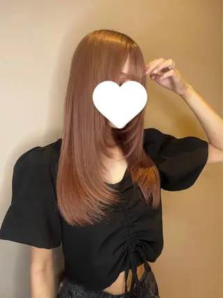ロング 鈴木 杏那のヘアスタイル