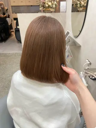 ミディアム カラー 新宿/韓国ヘア 中明度カラー/かやのヘアスタイル