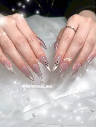 ネイル 🎀Mai 🎀4/6空のネイルデザイン