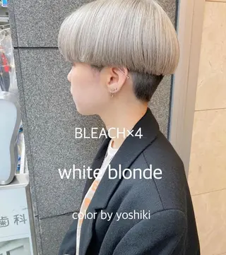 ショート カラー 🧡色落ちまで2度綺 麗なカラー🧡ヨシキのヘアスタイル