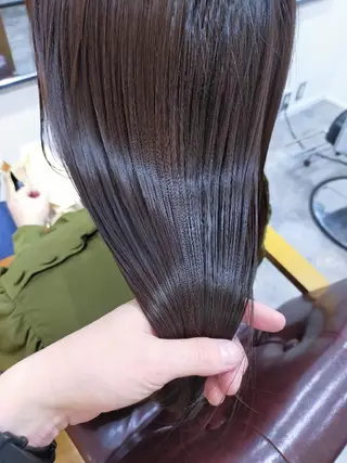 ロング カラー SUN GLOW  サングロウ所属・水素トリートメント／ 髪質改善/ナカノメのヘアスタイル