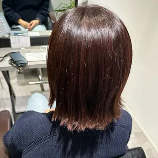 ミディアム カラー 岩本みるか/ 暖色カラー/ベージュのヘアスタイル