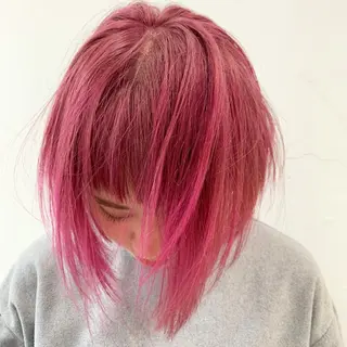 ショート カラー THE./ブリーチ 透感カラー/髪質改善のヘアスタイル