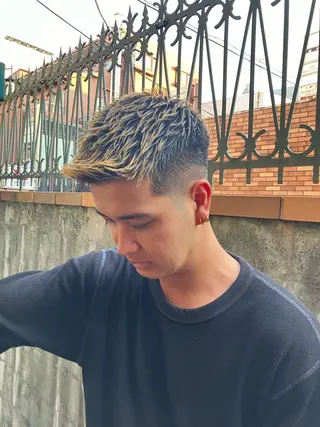 ショート 海外風ヘア/ メンズ専門💈のヘアスタイル