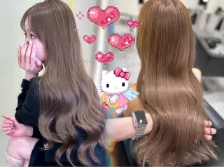 ロング カラー ワンホン🎀韓国ヘア 💞渋谷/GAKUのヘアスタイル