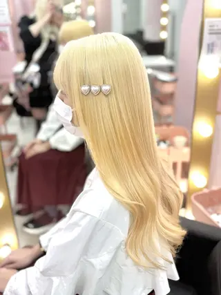 ロング カラー 甘ふわgirly🎀 ハイトーン🤍Ramのヘアスタイル