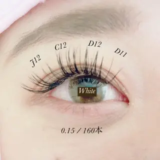 マツエク・マツパ White/マツエク /まつパ/耳つぼのマツエク・マツパデザイン