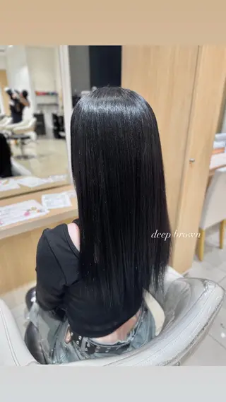 ロング カラー 🤍Ash 中目黒店 MISAKI‪‪🤍のヘアスタイル