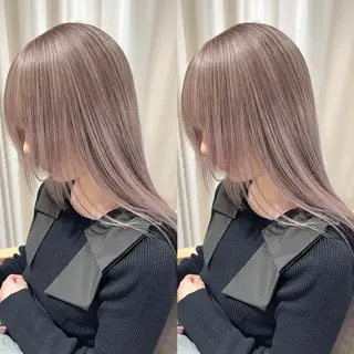 セミロング カラー レイヤーカット/ボブ 韓国ヘア🪄REN.のヘアスタイル