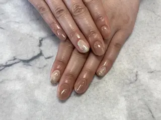 ネイル ネイルリボン 受付スタッフのネイルデザイン