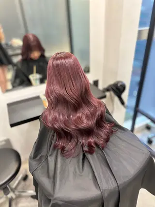 セミロング カラー ヘアアレンジ EMANON池袋3rd所属・ブリーチなしカラー｜ なおき｜池袋美容師のヘアスタイル