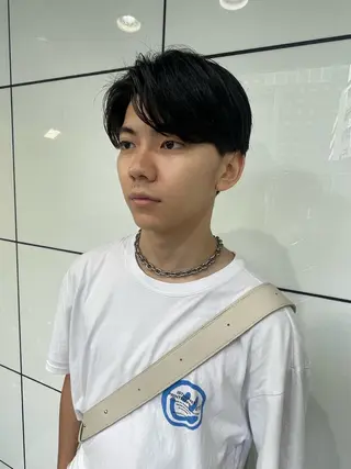 メンズ るか/透明感 カラー/アレンジのヘアスタイル