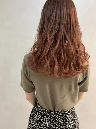 セミロング カラー 髪質改善 ヒデのヘアスタイル