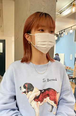 ミディアム カラー パーマ ヘアアレンジ ネイル マツエク・マツパ Miku /ブリーチ/ボブのヘアスタイル