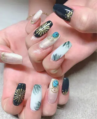 カラー ネイル Cozy_ ilumのネイルデザイン