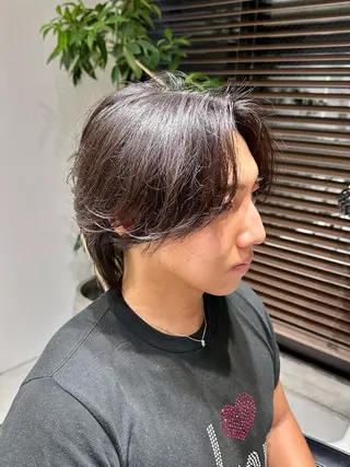 ミディアム メンズ 横浜/メンズ特化/ Farbe/田中颯斗のヘアスタイル