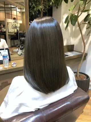 ミディアム カラー 髪質改善くすみカラー 🍀/石川大輔のヘアスタイル