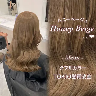 ロング カラー ブリーチなしで叶える 🍒モテ暖色🎀🪽のヘアスタイル