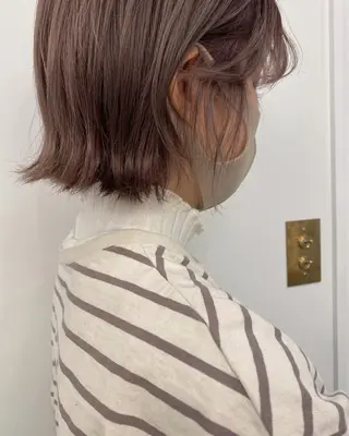 ミディアム ୨୧柔らかいカラー nozomi ୨୧のヘアスタイル