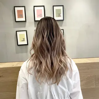 セミロング カラー ヘアアレンジ アンドウ ユウ/ レイヤーカット/韓国のヘアスタイル